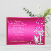 Invitation de fête de Bachelorette à l'étincelle r (Debout devant)