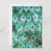 Invitation de fête de Bachelorette à plumes de pao (Dos)