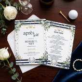 Invitation de fête de Bachelorette après Golf avec