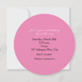 Invitation de fête de Bachelorette avec baiser de (Dos)