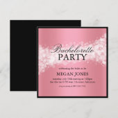 Invitation de fête de bachelorette avec confettis (Devant / Derrière)