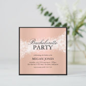 Invitation de fête de bachelorette avec confettis (Debout devant)
