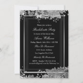 Invitation de fête de bachelorette avec masque et (Dos)