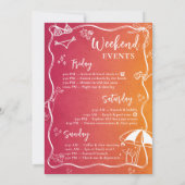 Invitation de fête de Bachelorette Bikinis & Belli (Dos)