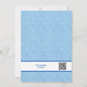 Invitation de fête de Bachelorette Blue Faux Glitt (Dos)