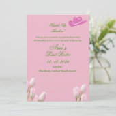 Invitation de fête de bachelorette Boho Coastal Co (Debout devant)