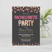 Invitation de fête de bachelorette chic (Debout devant)