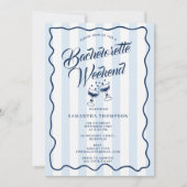 Invitation de fête de Bachelorette Cocktail de wee (Devant)