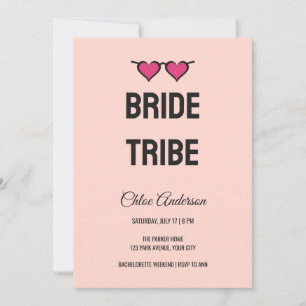 Invitation de fête de bachelorette de la tribu de