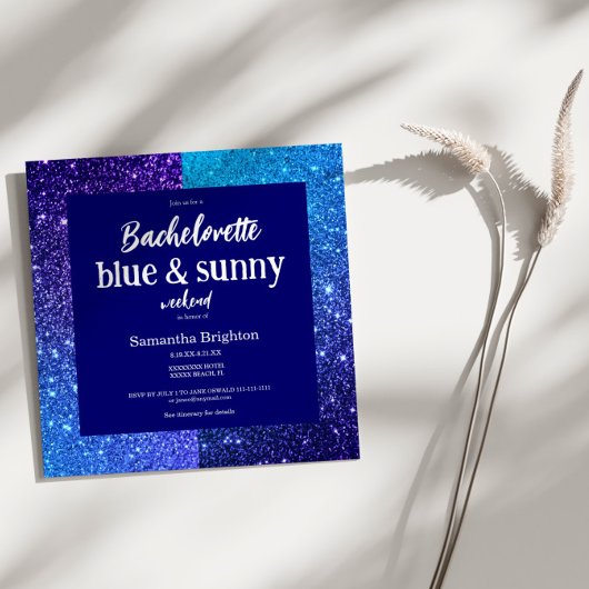 Invitation de fête de Bachelorette de week-end à p