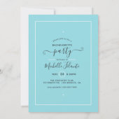 Invitation de fête de bachelorette d'été (Dos)