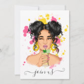 Invitation de fête de bachelorette d'été (Devant)