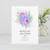 Invitation de fête de bachelorette Florale de Prin (Debout devant)