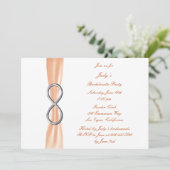 Invitation de fête de Bachelorette Orange Infinity (Debout devant)