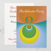 Invitation de fête de Bachelorette - Personnalisée (Devant / Derrière)