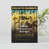 Invitation de fête de Bachelorette pour un week-en (Debout devant)