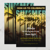 Invitation de fête de Bachelorette pour un week-en (Devant / Derrière)