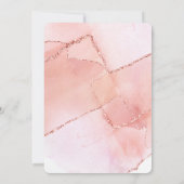 Invitation de fête de Bachelorette Rosé toute la j (Dos)