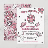 Invitation de fête de bachelorette Space Cowgirl (Devant / Derrière)