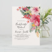 Invitation de fête de Bachelorette tropicale (Debout devant)