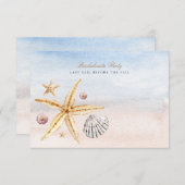 Invitation de fête de bachelorite de plage tropica (Devant / Derrière)