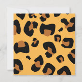 Invitation de fête de bébé chic jumeaux guépard (Dos)