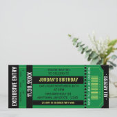 Invitation de fête de billet | Invitation à tout é (Debout devant)