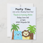 Invitation de fête de bon temps (Devant)