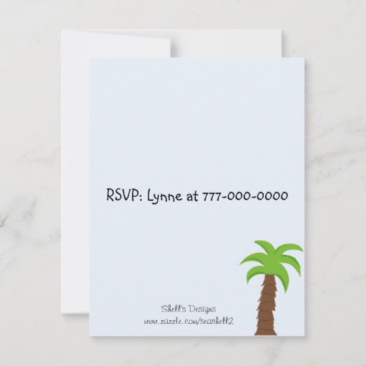 Invitation de fête de bon temps (Dos)