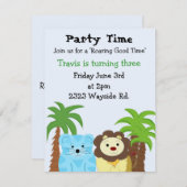 Invitation de fête de bon temps (Devant / Derrière)