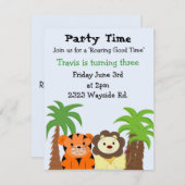 Invitation de fête de bon temps (Devant / Derrière)