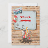 Invitation de fête de camping Glamping (Dos)