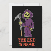 Invitation de Fête de Célibat pour le Grim Reaper