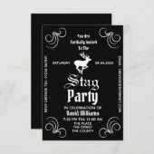 Invitation de fête de célibataire (Devant / Derrière)