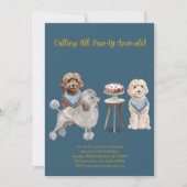 Invitation de fête de chien, Invitation d'annivers (Devant)