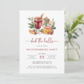 Invitation de fête de cocktail de Noël (Debout devant)