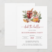 Invitation de fête de cocktail de Noël (Devant / Derrière)