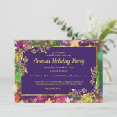 Invitation de fête de confettis de vacances (Debout devant)