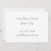 Invitation de fête de Cornucopia d'écureuil (Dos)