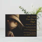 Invitation de fête de costume d'Halloween Ombres d (Debout devant)