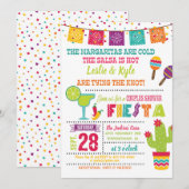 Invitation de Fête de Couple - Blanc (Devant / Derrière)