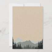 Invitation de Fête de Couple de Forêt Rustique (Dos)