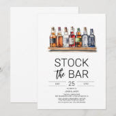 Invitation de Fête de Couple pour la Réception de  (Devant / Derrière)