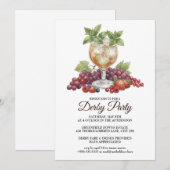 Invitation de fête de course de chevaux Derby Day (Devant / Derrière)