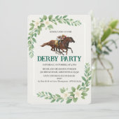 Invitation de fête de course de chevaux Derby mode (Debout devant)