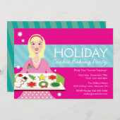 Invitation de fête de Cuisines de vacances (Devant / Derrière)