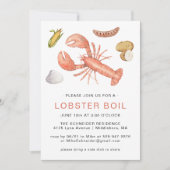 Invitation de fête de cuisson de homard | Cuisson  (Devant)
