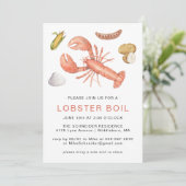 Invitation de fête de cuisson de homard | Cuisson  (Debout devant)