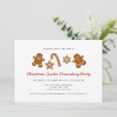 Invitation de fête de décoration de biscuits de No (Debout devant)