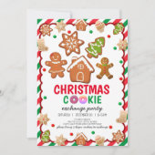 Invitation de fête de décoration de biscuits de No (Devant)